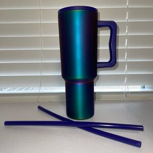 Prism Simple Modern 40oz Trek Tumbler Iridescent Travel Mug with Handle